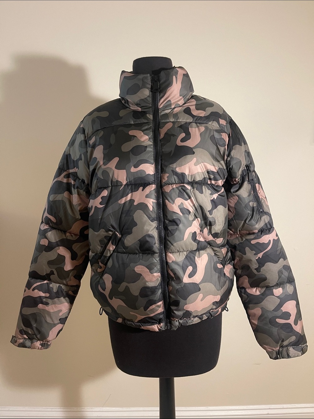 Fashion Nova Camo Puffer Jacket